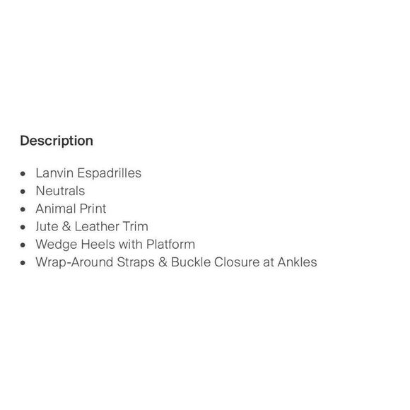 Lanvin Authentic beige brown ankle strap wedge Heels Espadrilles Sandals 9 - Picture 9 of 10